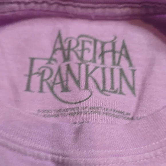 Aretha Franklin Graphic Tee in Purple - Picture 3 of 5